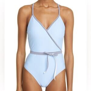 Lemlem One Piece Swimsuit Blue Size XL